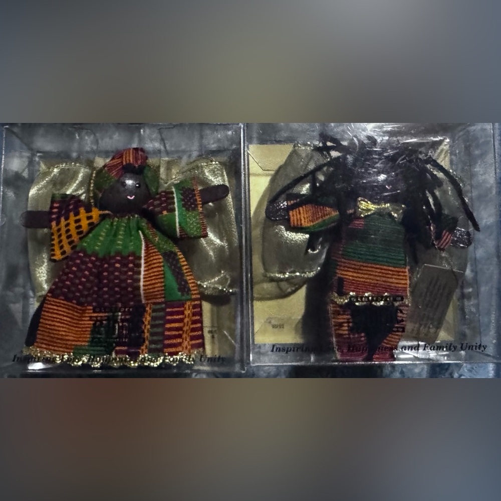 Colorful Fabric Angel Ornaments